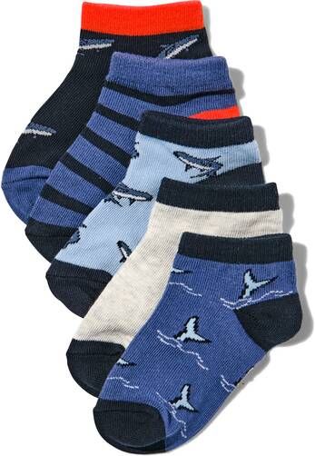 HEMA Kinder Enkelsokken Met Katoen 5 Paar Blauw(blauw )