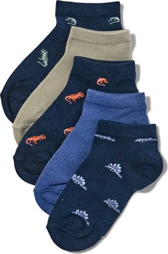 HEMA Kinder Enkelsokken Met Katoen 5 Paar Donkerblauw(donkerblauw )