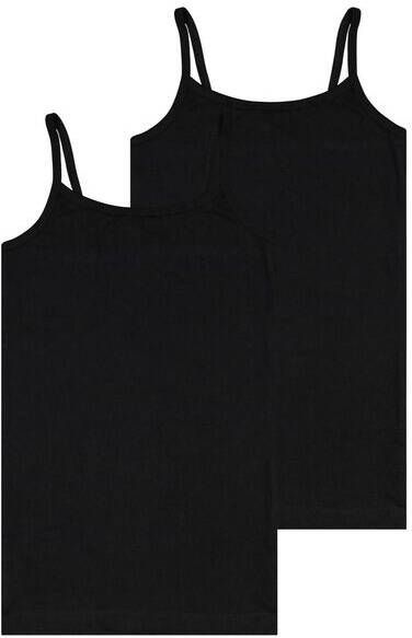 HEMA Kinder Hemden Katoen/stretch 2 Stuks Zwart(zwart )
