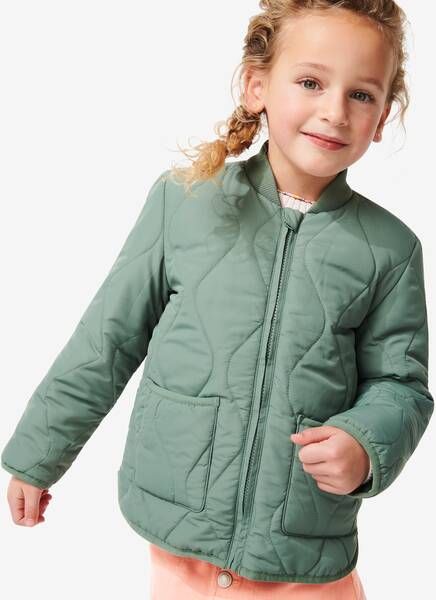 HEMA Kinder Jas Gewatteerd Groen(groen )