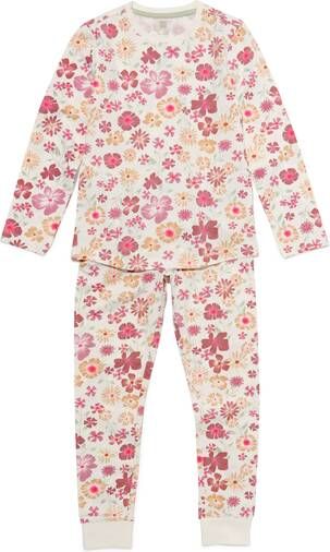 HEMA Kinder Pyjama Bloemen Gebroken Wit(gebroken wit )