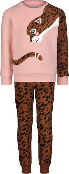 HEMA Kinder Pyjama Fleece Cheeta Bruin(bruin )