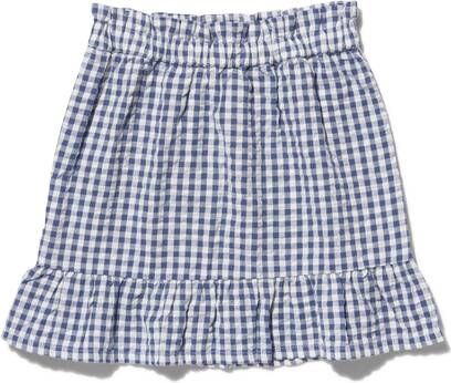 HEMA Kinder Strokenrok Seersucker Lichtblauw(lichtblauw )
