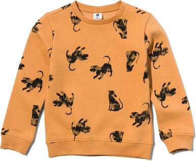 HEMA Kinder Sweater Honden Geel(geel )