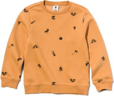 HEMA Kinder Sweater Kamperen Geel(geel )