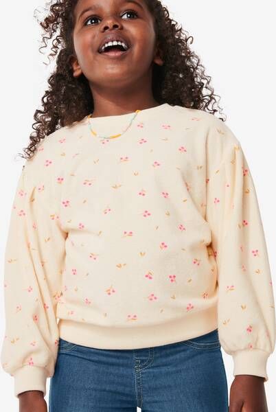 HEMA Kinder Sweater Met Ballonmouwen Gebroken Wit(gebroken wit )