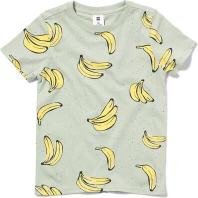 HEMA Kinder T shirt Bananen Groen(groen )