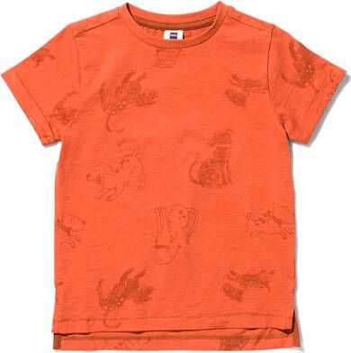 HEMA Kinder T shirt Hond Bruin(bruin )