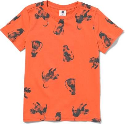 HEMA Kinder T shirt Honden Bruin(bruin )