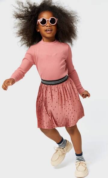 HEMA Kinder T shirt Rib Roze(roze )