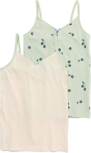 HEMA Kinderhemden Katoen 2 Stuks Lichtgroen(lichtgroen )