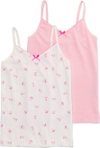 HEMA Kinderhemden Katoen 2 Stuks Lichtroze(lichtroze )