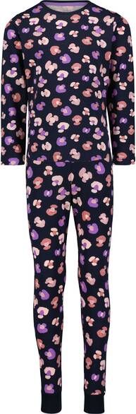 HEMA Kinderpyjama Glitters Met Scrunchie Donkerblauw(donkerblauw )
