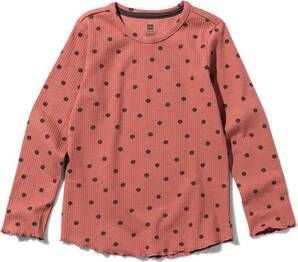 HEMA Kinderpyjama Rib Met Stippen Bruin(bruin )