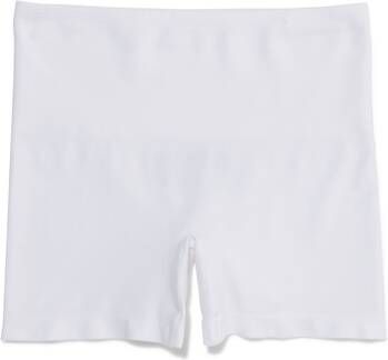 HEMA Licht Corrigerende Dames Biker Bamboe Hoge Taille Wit(wit )