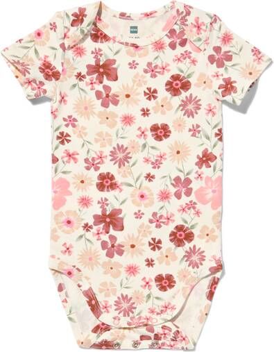 HEMA Meegroei Body Met Bamboe Stretch Bloemen Multi(multi )
