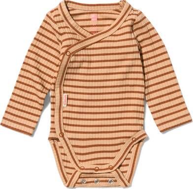 HEMA Meegroei Overslagbody Rib Met Bamboe Bruin(bruin )