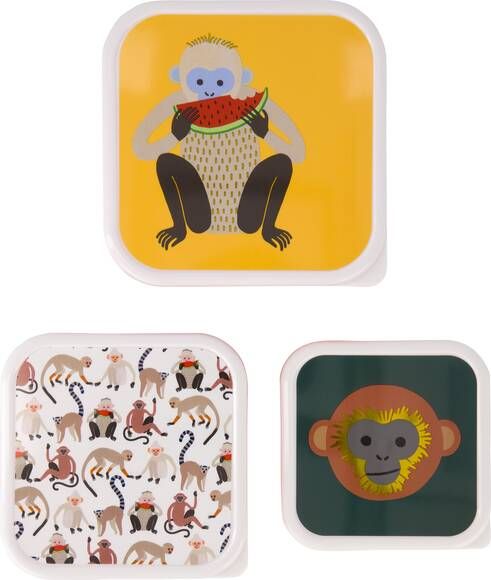HEMA Opbergdoosjes Aap 3 Stuks(multicolor )