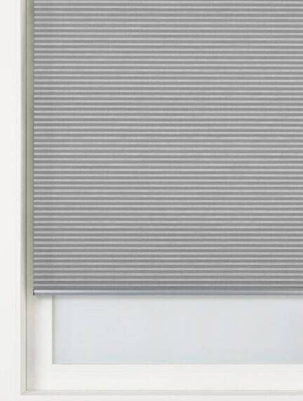 HEMA Plisse Dubbel Lichtdoorlatend Grijs(grijs )