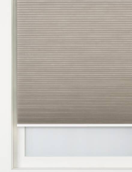 HEMA Plissé Dubbel Lichtdoorlatend/Gekleurde Achterzijde 32 Mm Taupe(taupe )