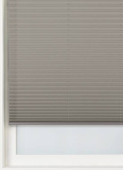 HEMA Plisségordijn Glanzend Lichtdoorlatend 20 Mm Grijs(grijs )