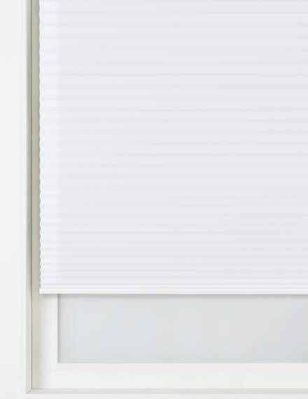 HEMA Plisségordijn Uni Lichtdoorlatend 20 Mm Wit(wit )