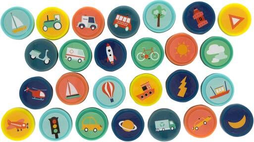 HEMA Stempelset Voertuigen 26 Stuks