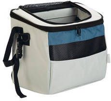 Beeztees Fietsmand Xoex Hond Nylon Grijs/blauw 40x25x30 cm