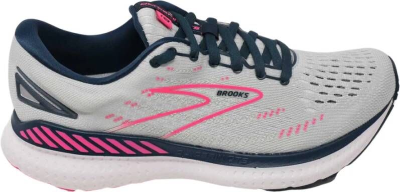 Brooks Glycerin 19 GTS Hardloopschoen Dames Lichtgroen/Middenroze