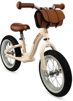Janod ®, Vintage Bikloon Loopfiets lichtbruin met stuurtas