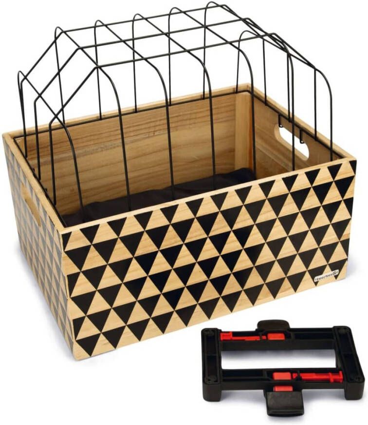 Beeztees Houten Fietsmand Touring + Kap 45 x 33 x 45 cm