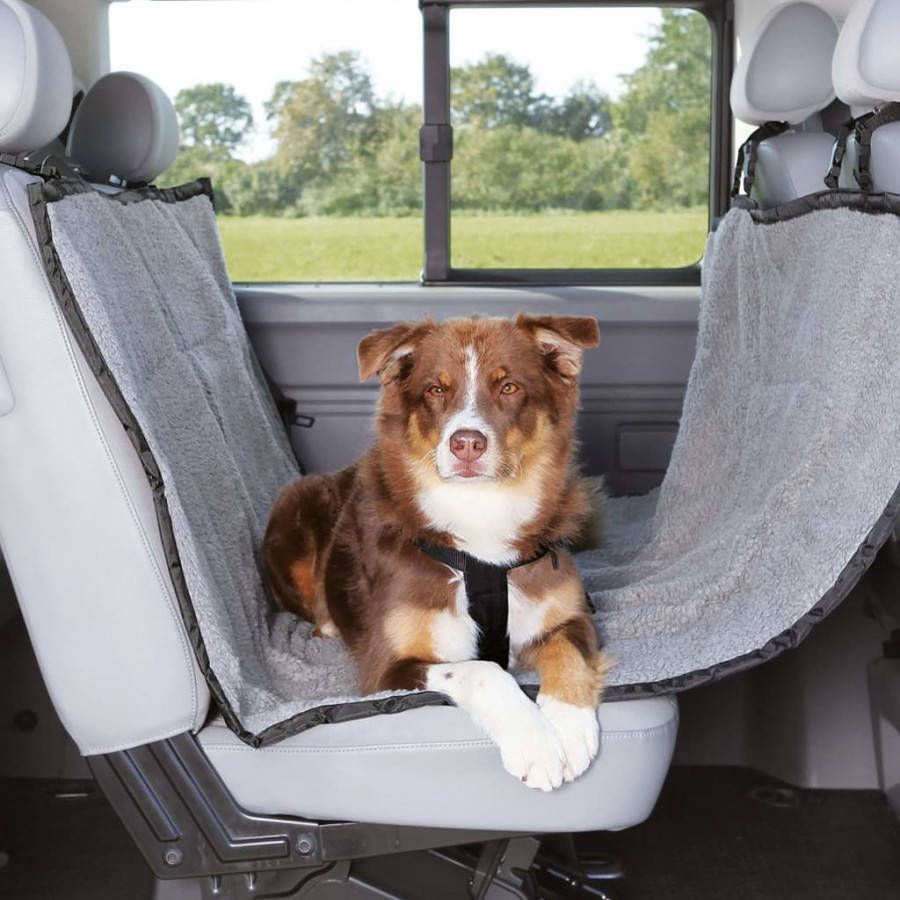 Trixie Autobeschermdeken Hondenautoaccessoire 145x160 cm Lichtgrijs