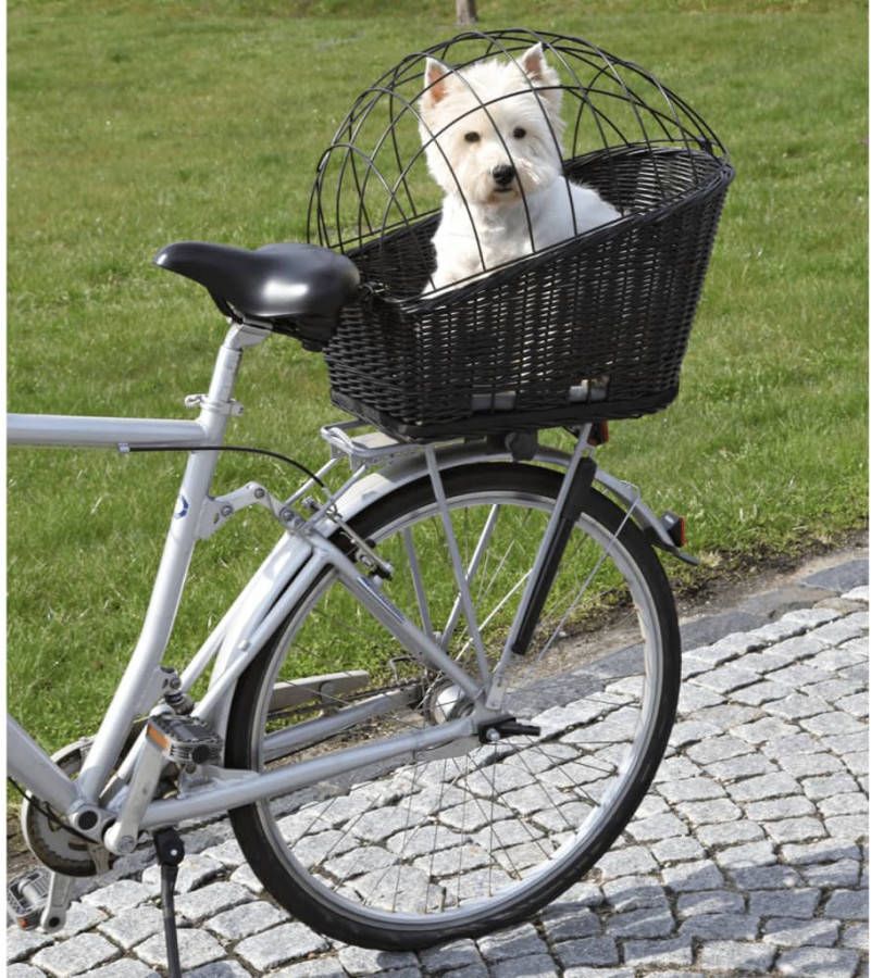 Trixie Fietsmand Voor Bagagedrager Hondenfietsaccessoires 35x49x55 cm Zwart