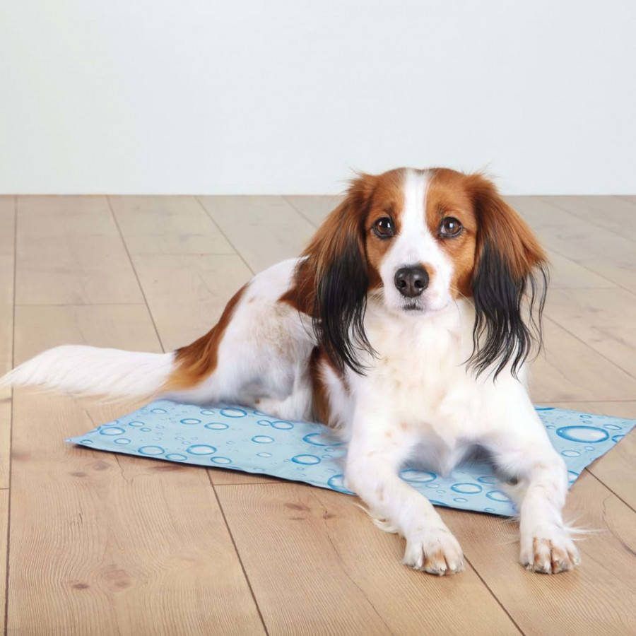 Trixie Cooling Mat 50 x 40 cm Druppel Lichtblauw