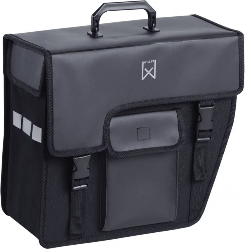 Willex shopper afgeschuind Mat zwart rech 17 liter Zwart