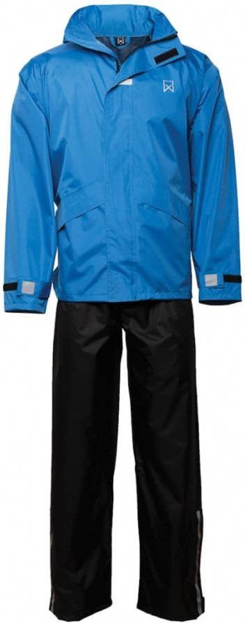 Willex Regenpak blauw en zwart 29147