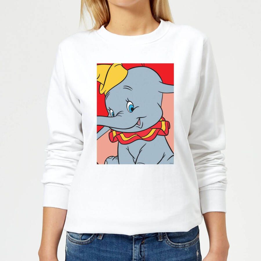 Disney Dombo Portret Dames Trui Wit