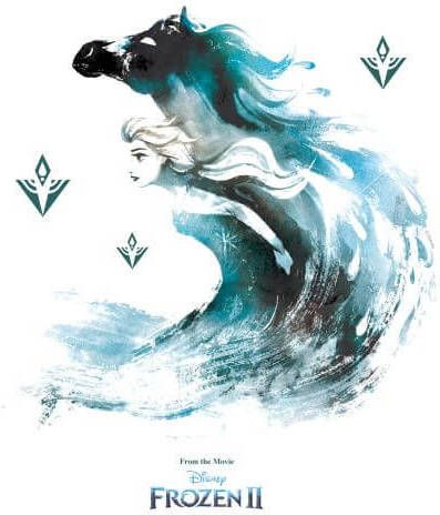 Disney Frozen 2 Nokk Water Silhouet dames t shirt Wit