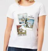 Disney Frozen Olaf Polaroid Dames T shirt Wit 3XL Wit
