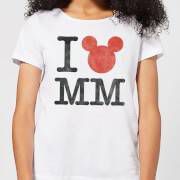 Disney Mickey Mouse I Heart MM Dames T shirt Wit 3XL Wit