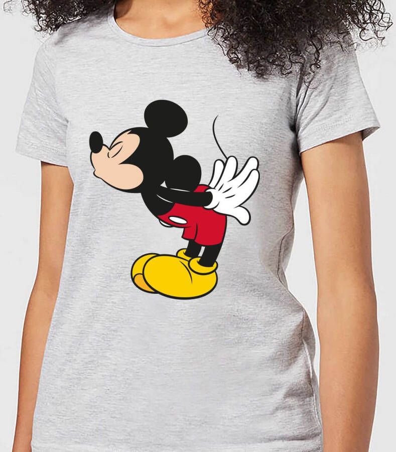 Disney Mickey Mouse Kiss Dames T shirt Grijs