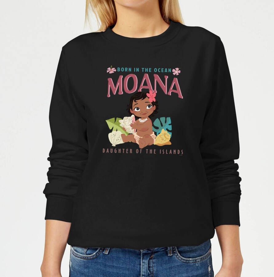 Disney Moana Born In The Ocean Dames Trui Zwart