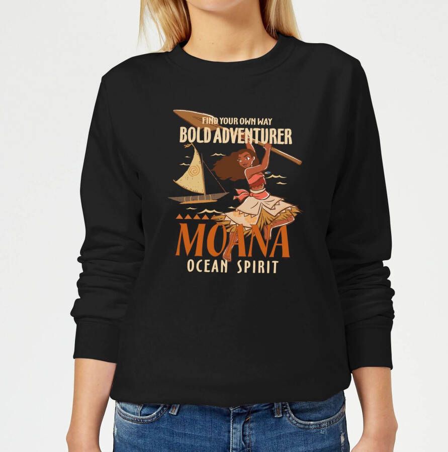 Disney Moana Find Your Own Way Dames Trui Zwart XXL Zwart