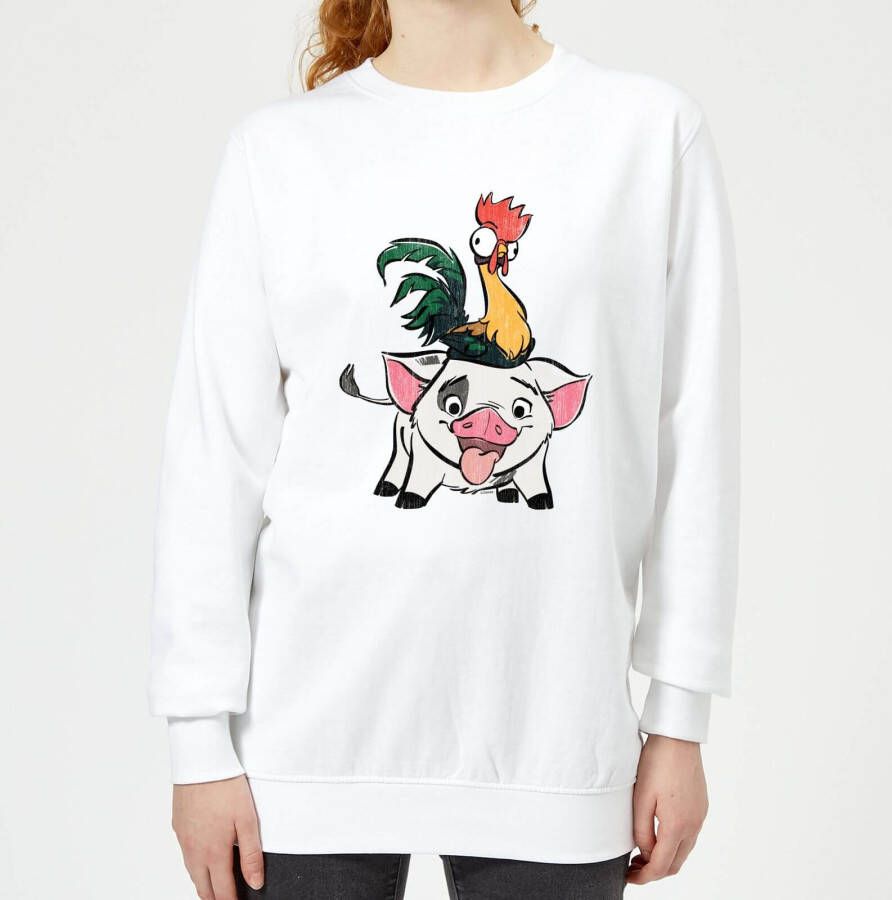 Disney Moana Hei And Pua Dames Trui Wit XXL Wit
