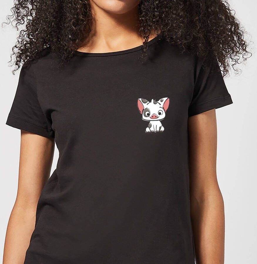 Disney Moana Pua The Pig Dames T shirt Zwart