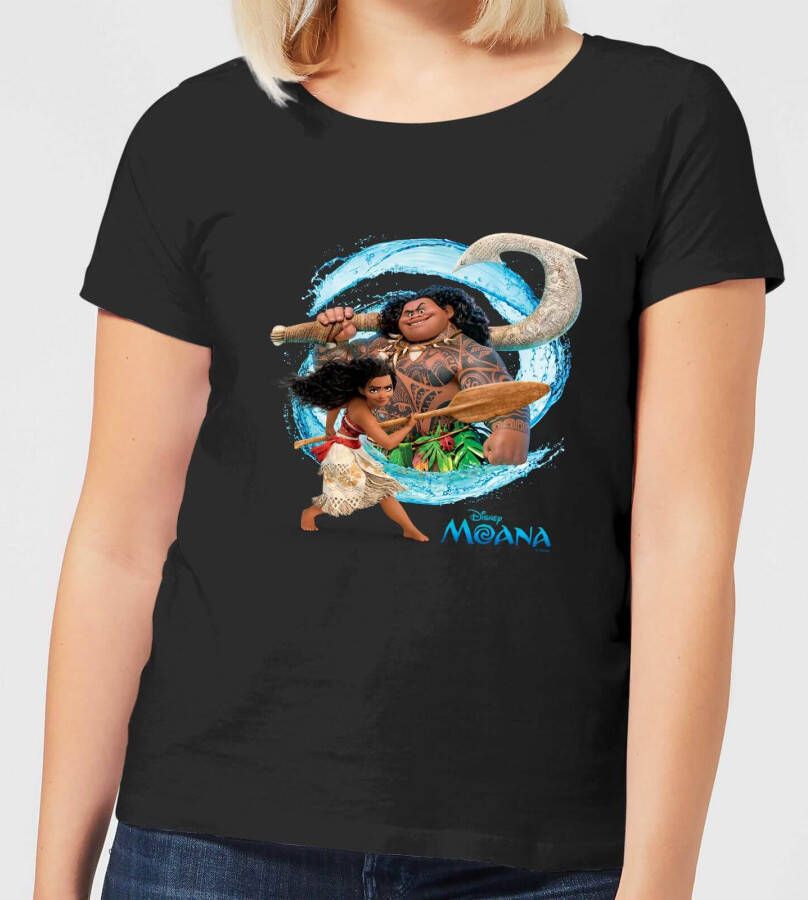 Disney Moana Wave Dames T shirt Zwart