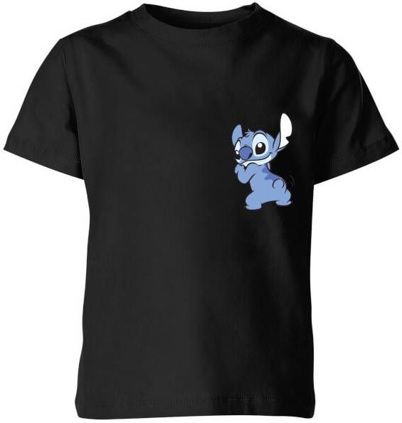 Disney Stitch Backside kinder t shirt Zwart 146/152(11 12 jaar )