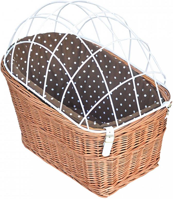 Aumü, ller Hondenfietsmand voor Bagagedrager met Tralies L56xB36xH50cm Honden