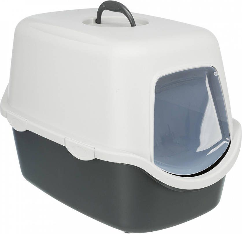 Cstore Trixie Kattenbak Vico 40 X 40 X 56 Cm Donkergrijs En Lichtgrijs Voor Katten